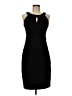 Melrose 100% Polyester Solid Black Cocktail Dress Size 8 - photo 1