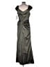 Xscape Metallic Gray Cocktail Dress Size 16 - photo 2