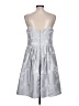 David's Bridal 100% Polyester Metallic Silver Cocktail Dress Size 12 - photo 2