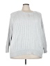 Athleta Chevron-herringbone Gray Pullover Sweater Size 3X - photo 1