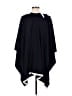 Ann Taylor Black Blue Poncho One size - photo 2