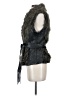 Bebe 100% Polyester Gray Faux Fur Vest Size XS - photo 5