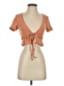 Lulus Orange Short Sleeve Top Size XS - photo 1