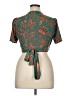 Shein Curve Teal Short Sleeve Blouse Size 14 Plus (1) - photo 2