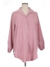 Shein Curve Pink Long Sleeve Blouse Size 1X - photo 1