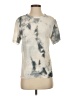 Benjamin Jay Tie-dye Ivory Short Sleeve Top Size XS - photo 1