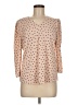 Adrianna Papell Polka Dots Tan 3/4 Sleeve Blouse Size M - photo 1