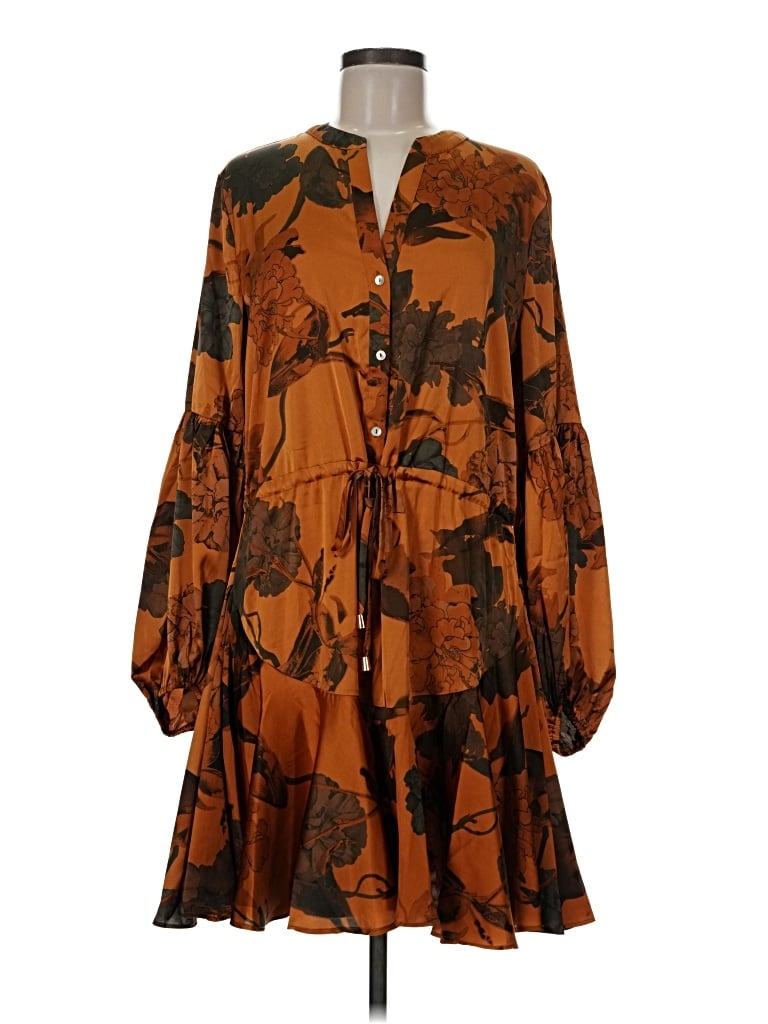 Baltic Born Casual Dress - Shirtdress: Brown Dresses - New - Size Medium