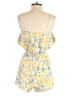 Topshop 100% Polyester Floral Yellow Romper Size 2 - photo 2