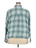 Eddie Bauer Plaid Green 3/4 Sleeve Button-Down Shirt Size 2X - photo 2