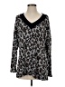 Everleigh Animal Print Black Pullover Sweater Size S - photo 1
