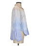 Bella Dahl Color Block Blue Long Sleeve Blouse Size S - photo 4