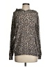 Haptics Animal Print Brown Pullover Sweater Size S - photo 1