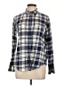 Chaps 100% Cotton Plaid Blue Long Sleeve Button-Down Shirt Size L - photo 1