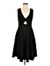 Hutch Solid Black Cocktail Dress Size M - photo 1