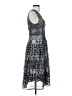 BCBGMAXAZRIA 100% Polyester Print Blue Purple Cocktail Dress Size 0 - photo 4