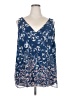 Lane Bryant 100% Polyester Blue Sleeveless Blouse Size 24 - photo 1