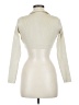 Shein 100% Polyester Ivory Long Sleeve Top Size 6 - photo 2