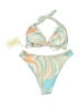 Aurelle Print Tan Two Piece Swimsuit Size M - photo 2