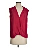 Chelsea28 100% Polyester Burgundy Sleeveless Blouse Size S - photo 1