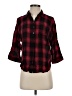Millibon 100% Rayon Plaid Red 3/4 Sleeve Button-Down Shirt Size S - photo 1