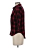 Millibon 100% Rayon Plaid Red 3/4 Sleeve Button-Down Shirt Size S - photo 5