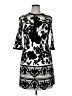 Chetta B Print Black Casual Dress Size 14 - photo 1