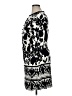 Chetta B Print Black Casual Dress Size 14 - photo 5
