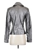 Boston Proper 100% Polyurethane Metallic Silver Jacket Size XS - photo 2