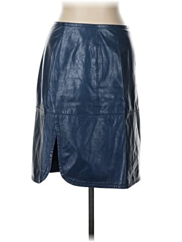 Tory Burch Faux Leather Skirt - front