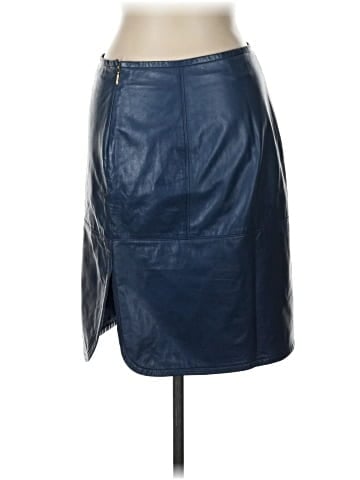 Tory Burch Faux Leather Skirt - back