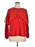 Elle Red Long Sleeve Blouse Size XL - photo 1