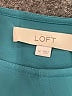 Ann Taylor LOFT 100% Polyester Teal Long Sleeve Blouse Size M - photo 7