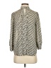 Moulinette Soeurs 100% Polyester Gray 3/4 Sleeve Blouse Size 4 - photo 1