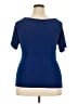 J.M. Fleurette Blue Short Sleeve Top Size 2X - photo 2