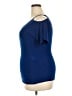 J.M. Fleurette Blue Short Sleeve Top Size 2X - photo 5