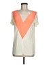AIKO 100% Viscose Color Block Orange Short Sleeve Top Size M - photo 1
