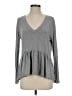 Alya Gray Long Sleeve Top Size S - photo 1