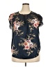 Unbranded Blue Short Sleeve Blouse Size 3X - photo 1
