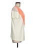 AIKO 100% Viscose Color Block Orange Short Sleeve Top Size M - photo 4