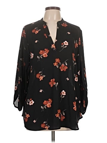 Lush 3/4 Sleeve Blouse (view 1)