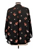Lush 100% Polyester Floral Black 3/4 Sleeve Blouse Size 1X - photo 2