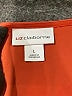 Liz Claiborne 100% Polyester Orange Short Sleeve Blouse Size L - photo 7