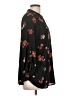 Lush 100% Polyester Floral Black 3/4 Sleeve Blouse Size 1X - photo 4