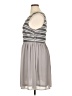 Pixley 100% Polyester Stripes Gray Casual Dress Size XL - photo 5