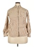 Rag & Bone 100% Cotton Stripes Tan 3/4 Sleeve Button-Down Shirt Size S - photo 1