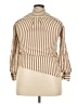 Rag & Bone 100% Cotton Stripes Tan 3/4 Sleeve Button-Down Shirt Size S - photo 2