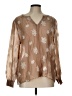 Maurices Tan Long Sleeve Blouse Size L - photo 1