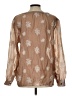 Maurices Tan Long Sleeve Blouse Size L - photo 2