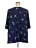 Leota Blue Short Sleeve Blouse Size 5X - photo 2